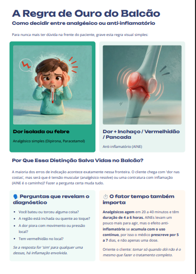 Exemplo interno do ebook com regra de ouro do balcão